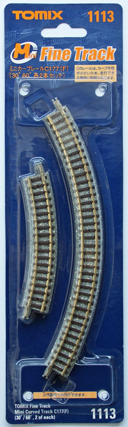 Tomix 1113 Super-mini Rail Curve Track C177(F) (N scale)