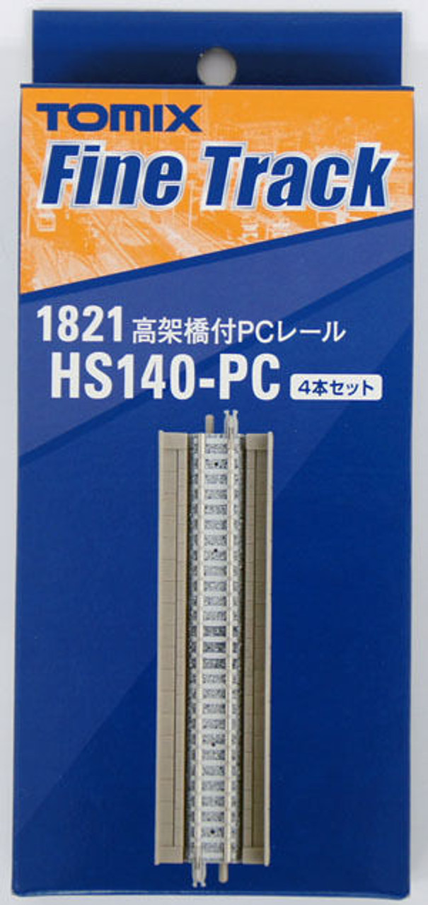 Tomix 1821 140mm Overhead PC Straight Tracks HS140-PC(F) (4 Pieces) (N  scale)