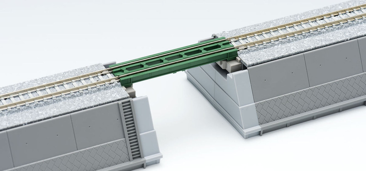 Tomix Bridge Rails Tomix 3247 Trough Girder Bridge (Red) (2 pieces) (N scale) - Plaza Japan
