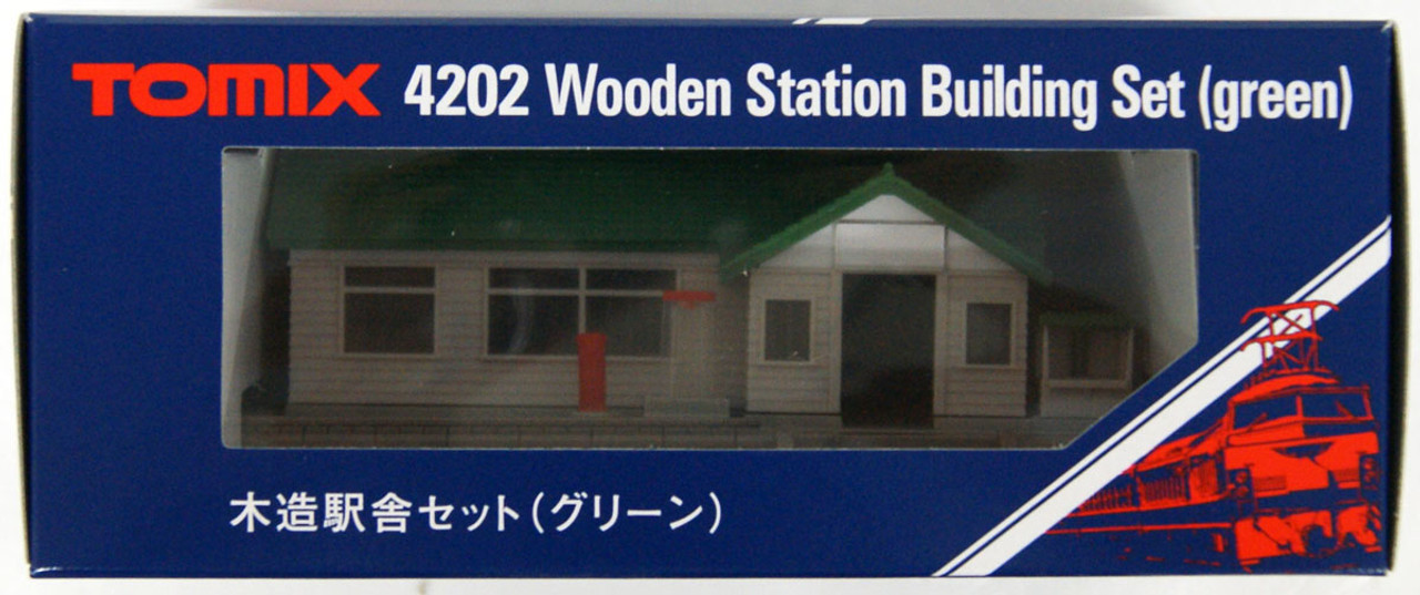 Tomix 4202 Wooden Station Building (Green) (N scale)