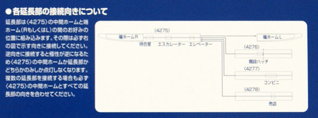 Tomix 4276 Extension Set for Island Platform (Urban Type
