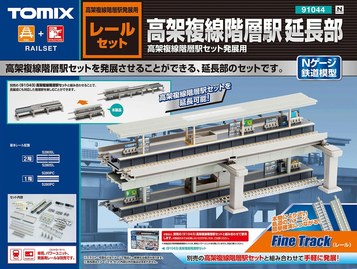 Tomix Track.pdf Tomix 91044 Fine Track Extension Set for Viaduct Double Track (N scale)