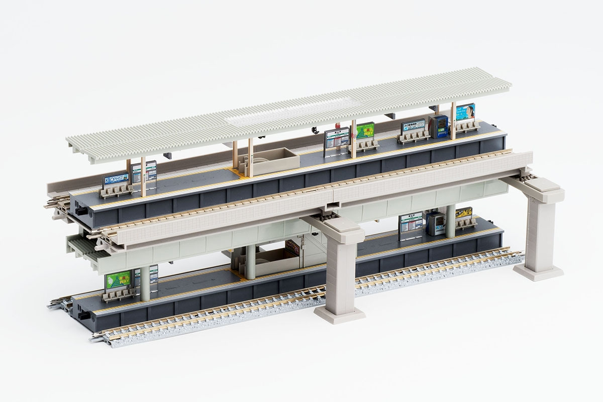 Ｖ−FIN (クリア） Tomix 91044 Fine Track Extension Set for Viaduct Double Track (N