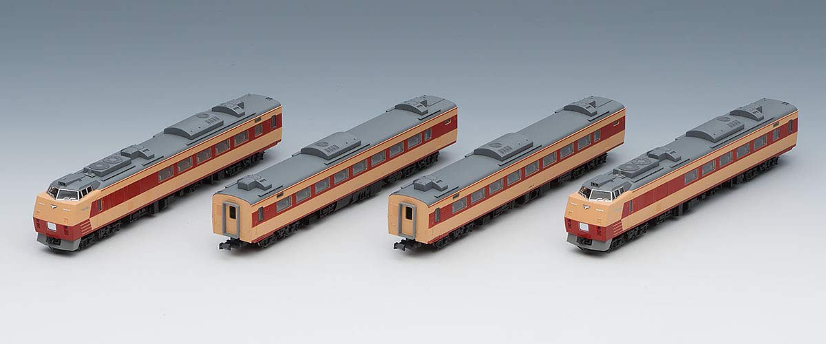 TOMIX KIHA183 J.N.R.カラーリバイバル 4両セット 97906 Tomix 97906 JR Series KIHA 183-0 JNR Revival Color 4 Cars Set (N
