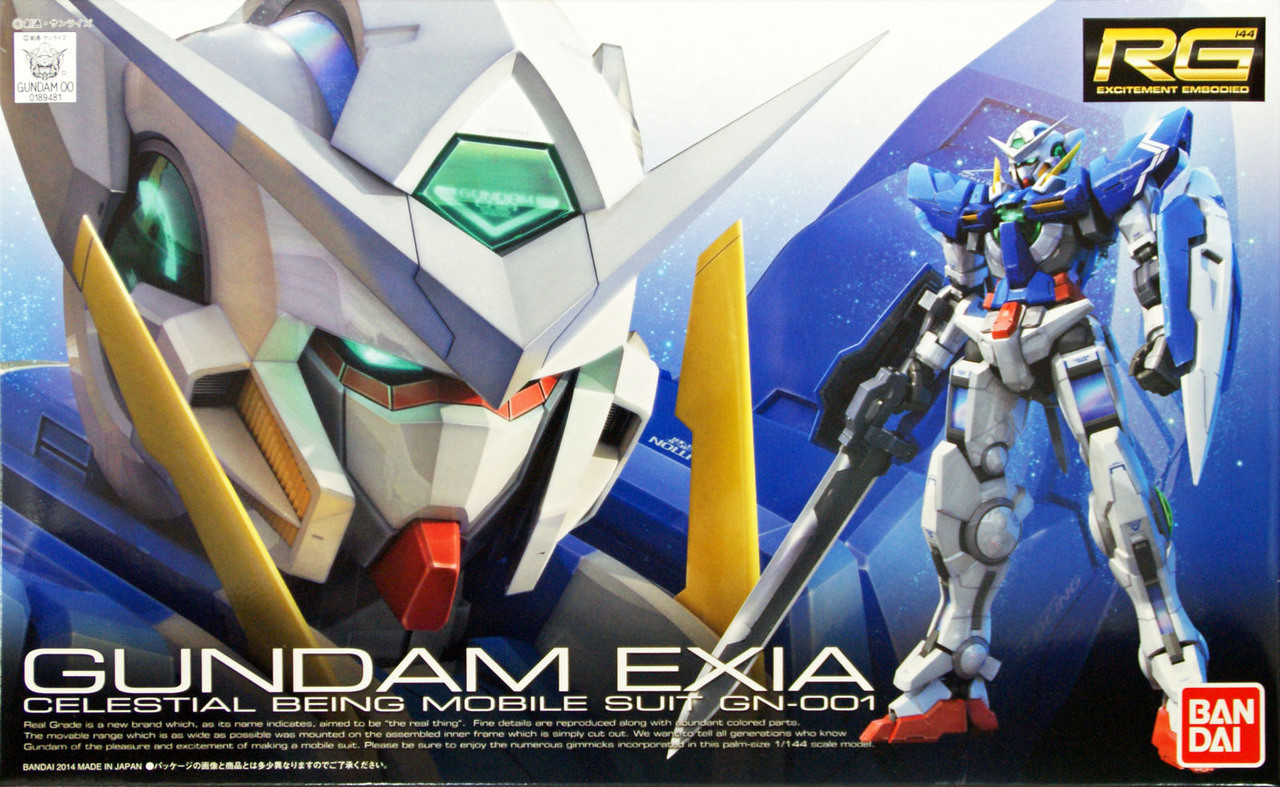 【中古】「未使用品」BANDAI SPIRITS GUNDAM UNIVERSE 機動戦士ガンダム00 GN-001 GUNDAM EXIA 約150mm ABS&PVC製 塗装済み可動フィギュア Bandai RG-15 Gundam EXIA GN-001 1/144 scale | PlazaJapan