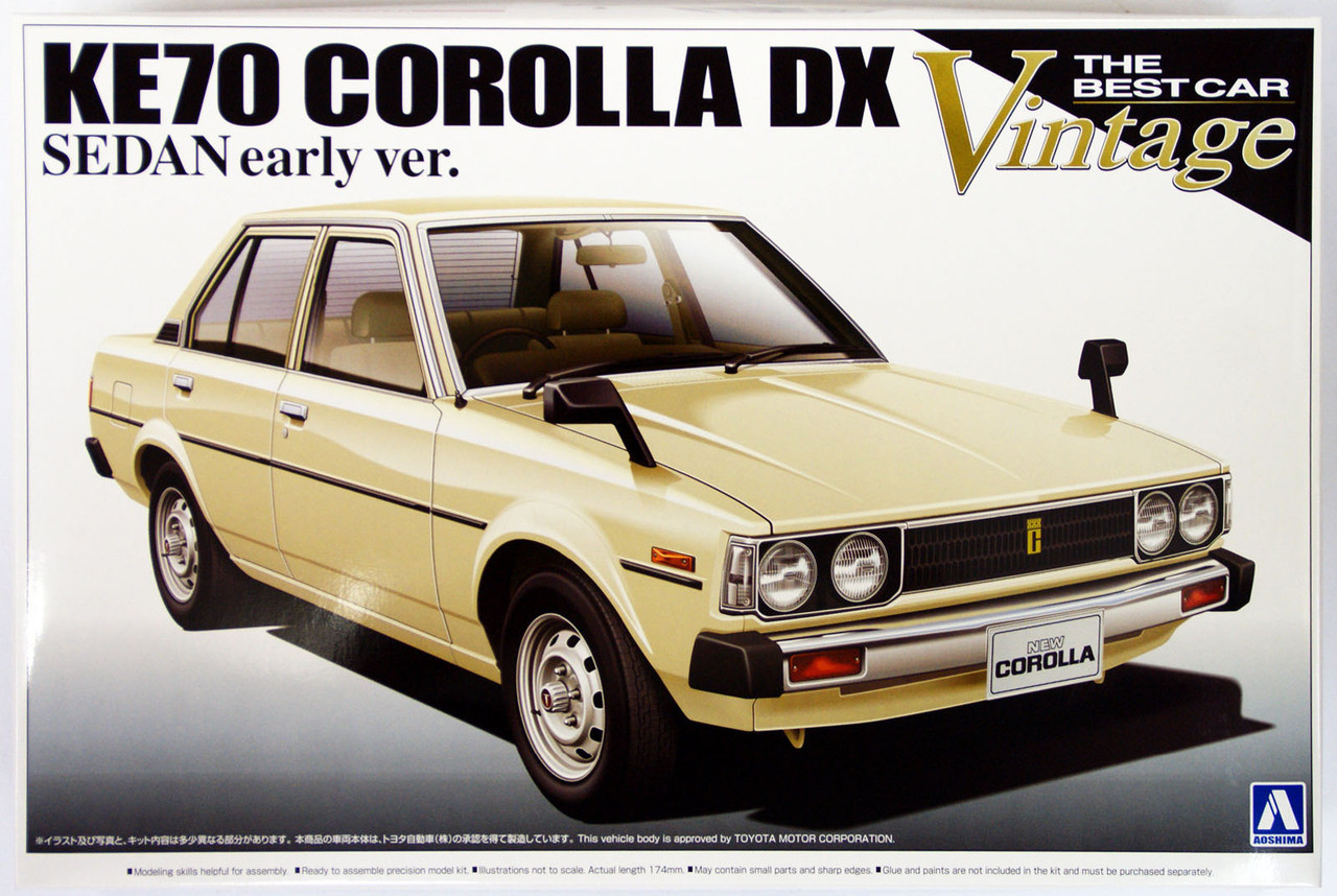 Aoshima 09840 KE70 Toyota Corolla DX Sedan Early Version 1/24