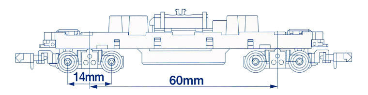 Tomytec TM-19 Powered Motorized Chassis (15 meter A2) N scale