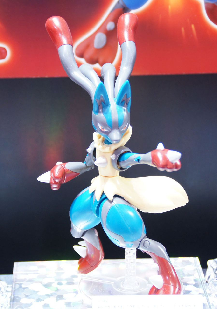 Bandai Original POKEMON Model Kit Anime Figure Lucario Riolu