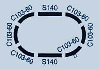Tomix 91080 Super-mini Rail Set Oval Layout Set | PlazaJapan