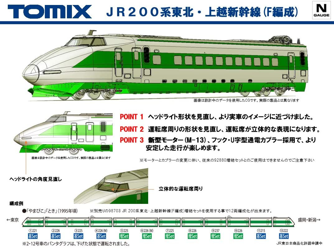 Tomix 98702 JR Series 200 Tohoku/Joetsu Shinkan | PlazaJapan