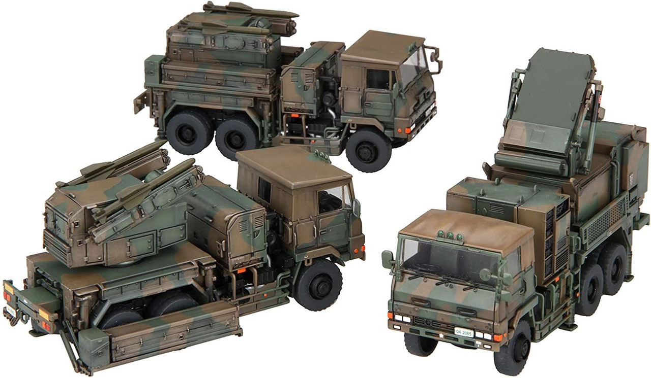 Fujimi 72M-23 JGSDF Type 81 SAM Launcher and Fire Control Vehicles (3pcs)  1/72 Scale kit