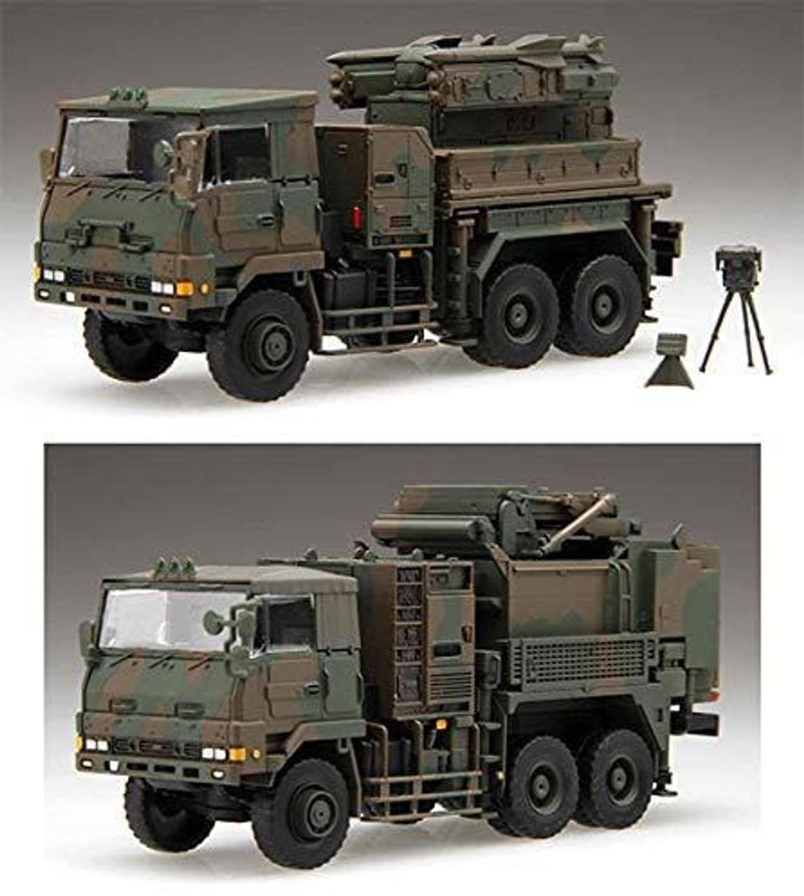 Fujimi 72M-23 JGSDF Type 81 SAM Launcher and Fire Control Vehicles (3pcs)  1/72 Scale kit