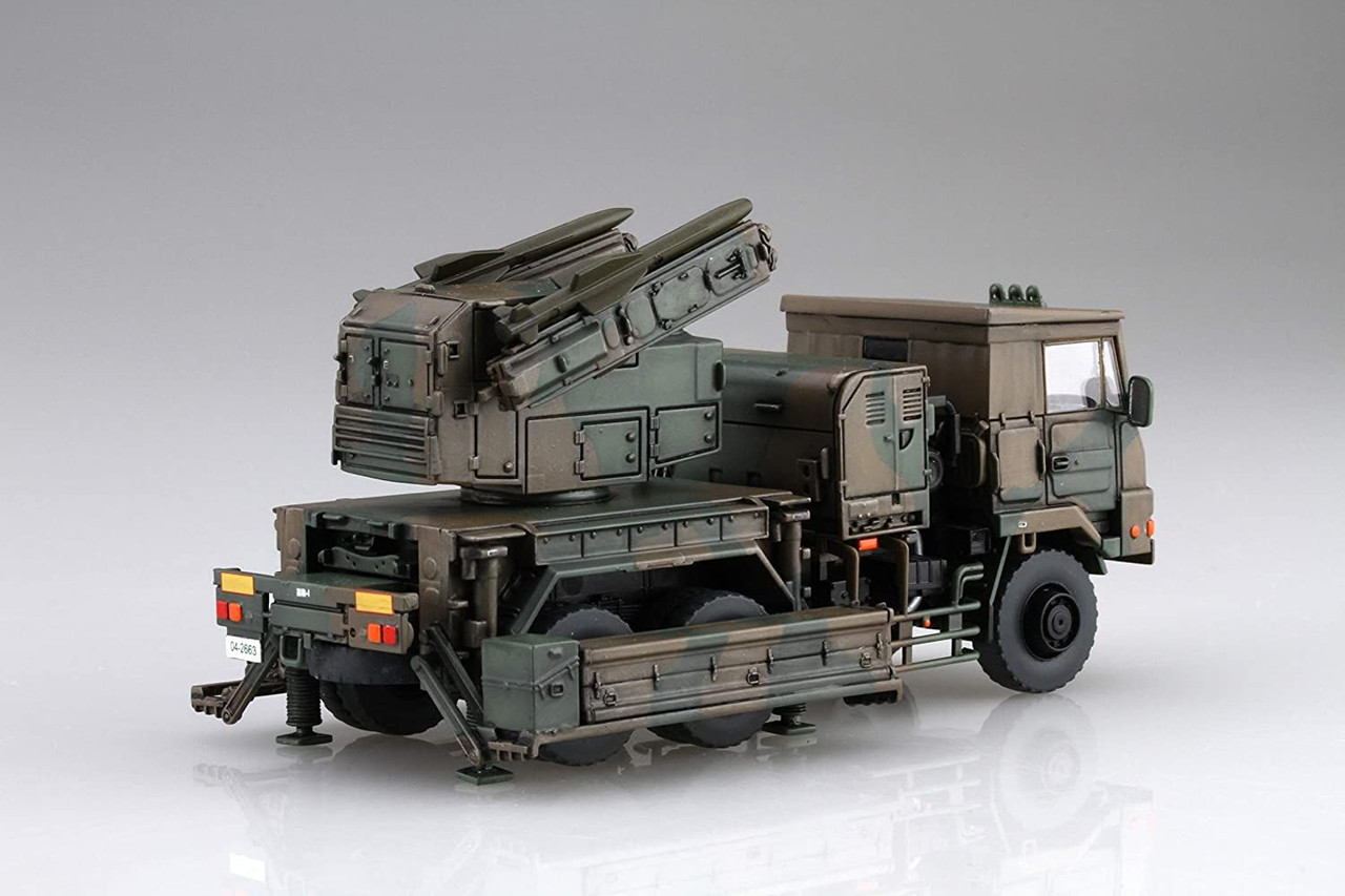 Fujimi 72M-23 JGSDF Type 81 SAM Launcher and Fire Control Vehicles (3pcs)  1/72 Scale kit