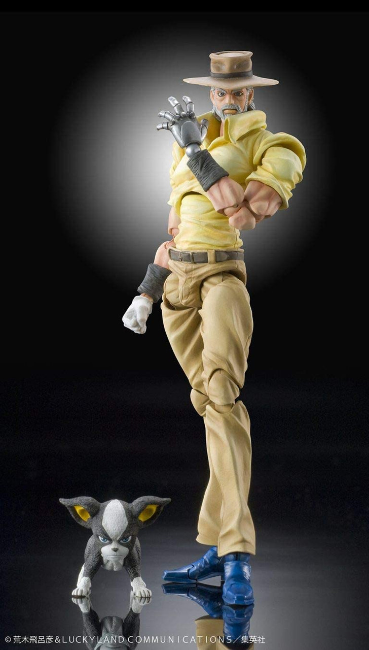 Joseph Joestar Figure | Iggy JoJo Figure | Visit Plaza Japan