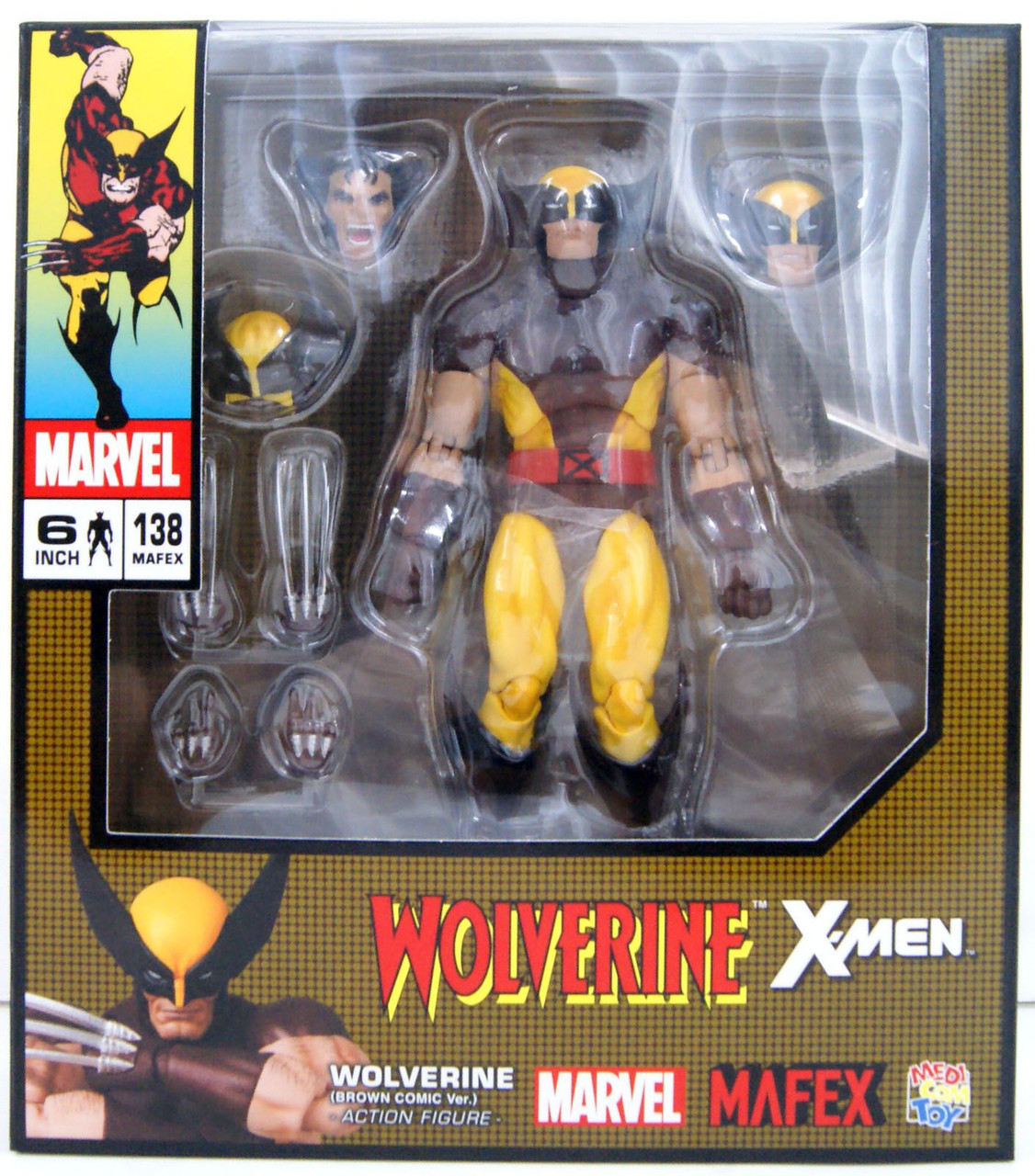 MAFEX Wolverine Brown Comic Ver - Action Figures & Accessories