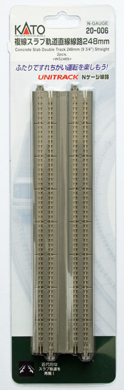 KATO 20-875 248mm 9 3/4 Concrete Single Track S248pc Scale N for sale online 