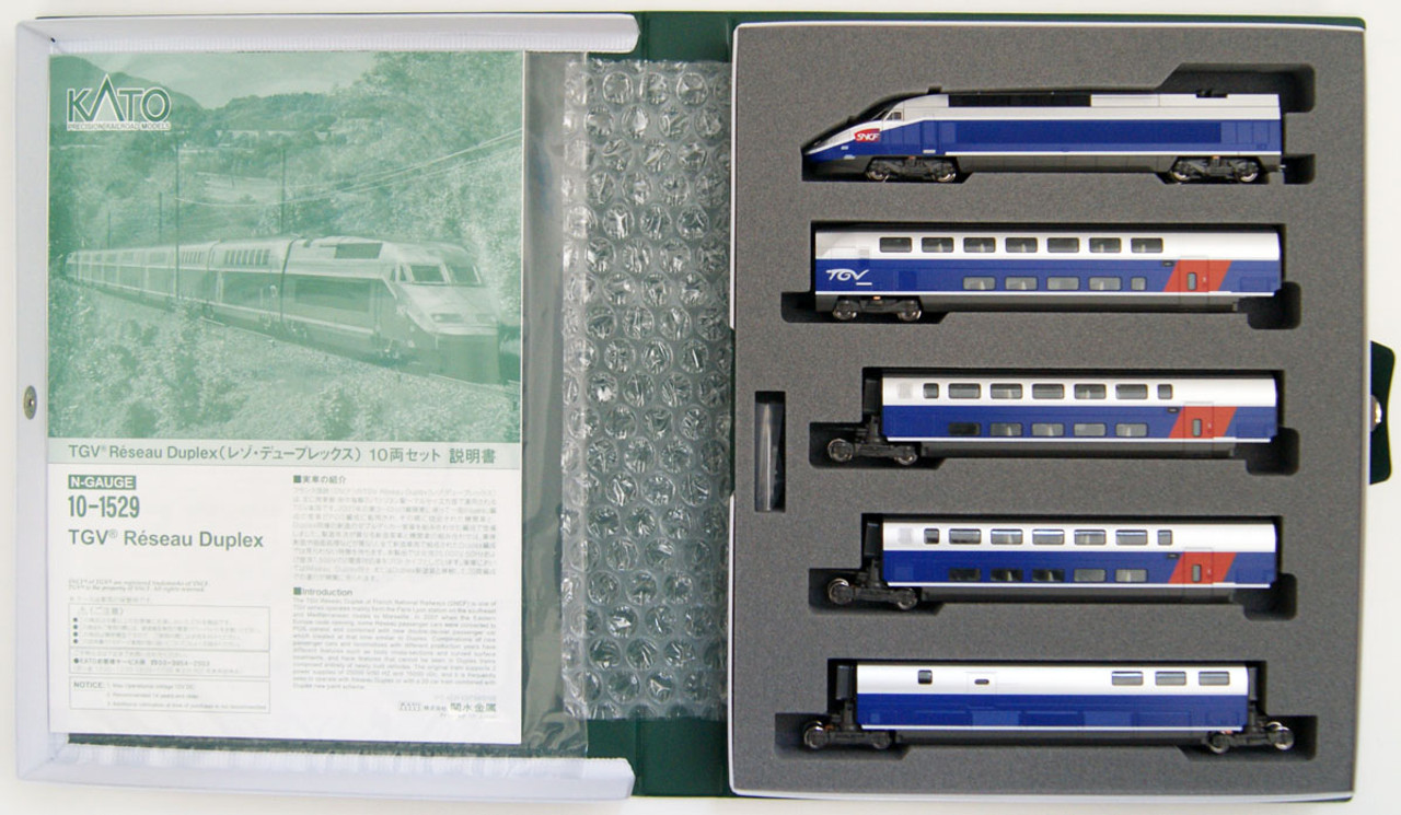 Kato 10-1529 TGV Reseau Duplex 10 Cars Set (N scale)