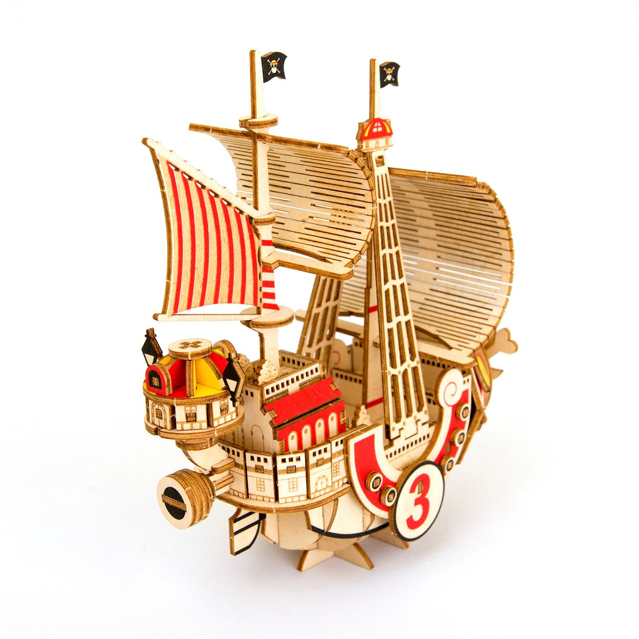 Azone Wooden Art Style Wood Puzzle Kigumi ONE PIECE Thousand Sunny from JAPAN 