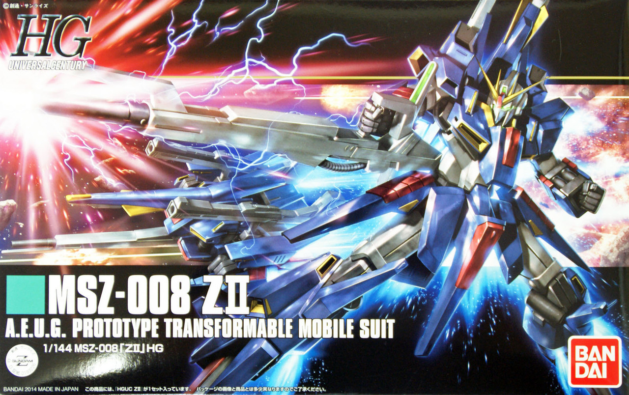 Bandai HGUC 186 GUNDAM MSZ-008 ZII 1/144 scale kit