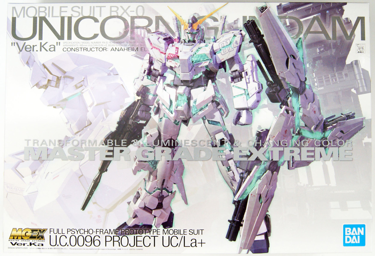 Bandai Gundam Rx-0 Unicorn Ver KA MG 1/100 Scale Ban152245 for sale online 