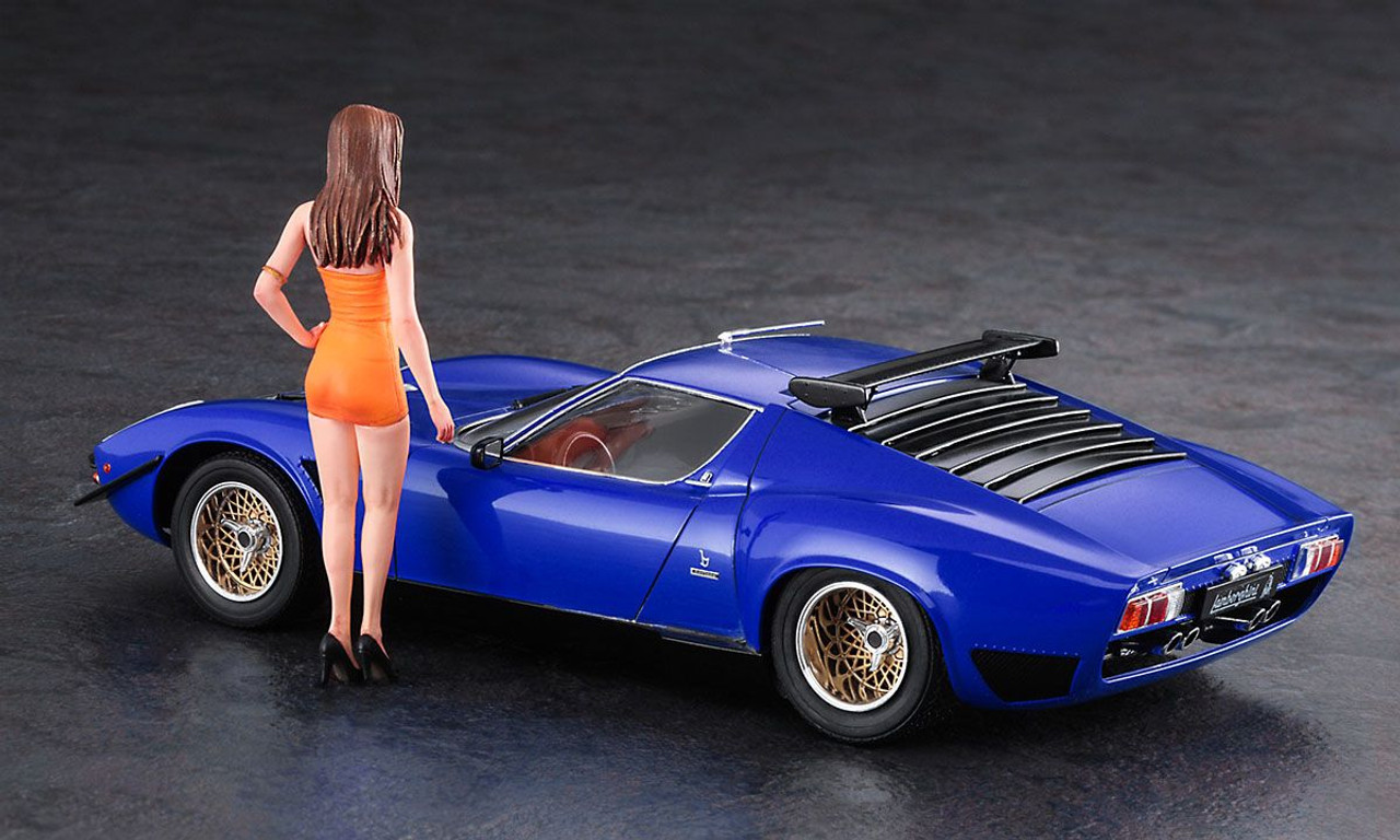 1/24 Lamborghini Miura P400 SV w/Italian Girls Figure Model
