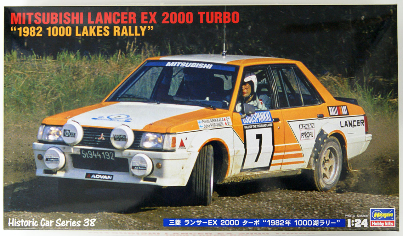 Hasegawa 1/24 Mitsubishi Lancer EX 2000 Turbo 1982 1000 Lakes Rally Plastic  Model