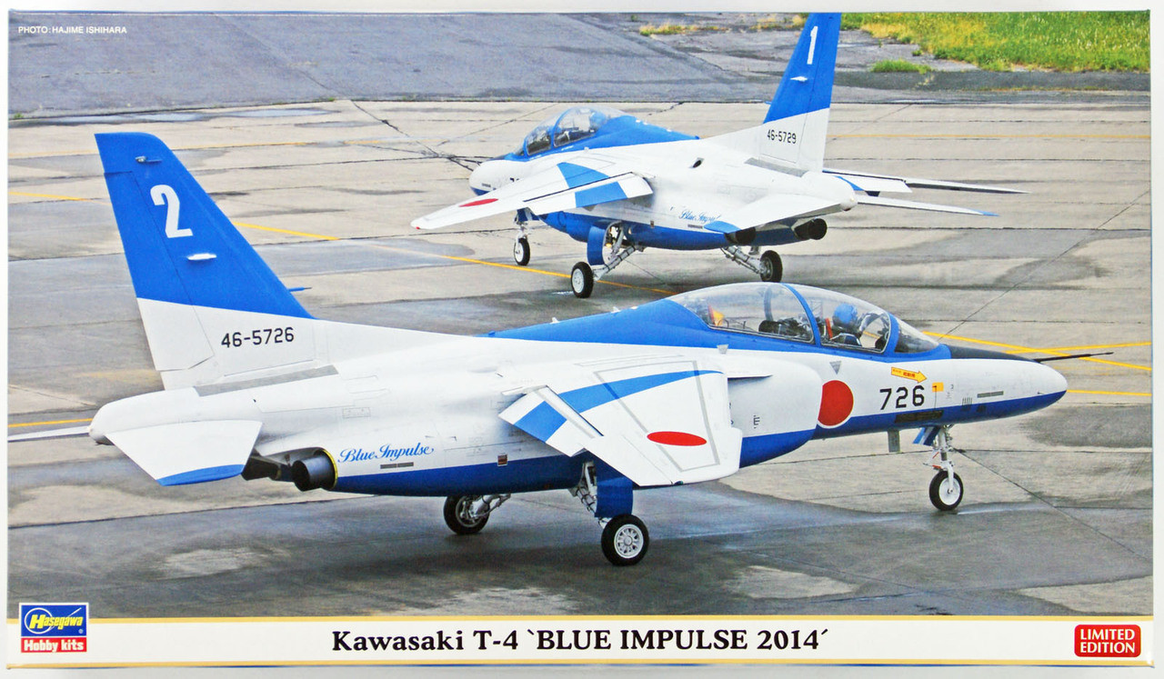 Hasegawa 02125 Kawasaki T-4 Blue Impulse 2014 (2 Airplanes) 1/72