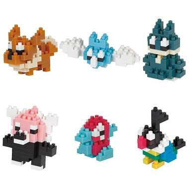 Nanoblock Mini Pokemon Normal Type Box (6 Pcs) PlazaJapan