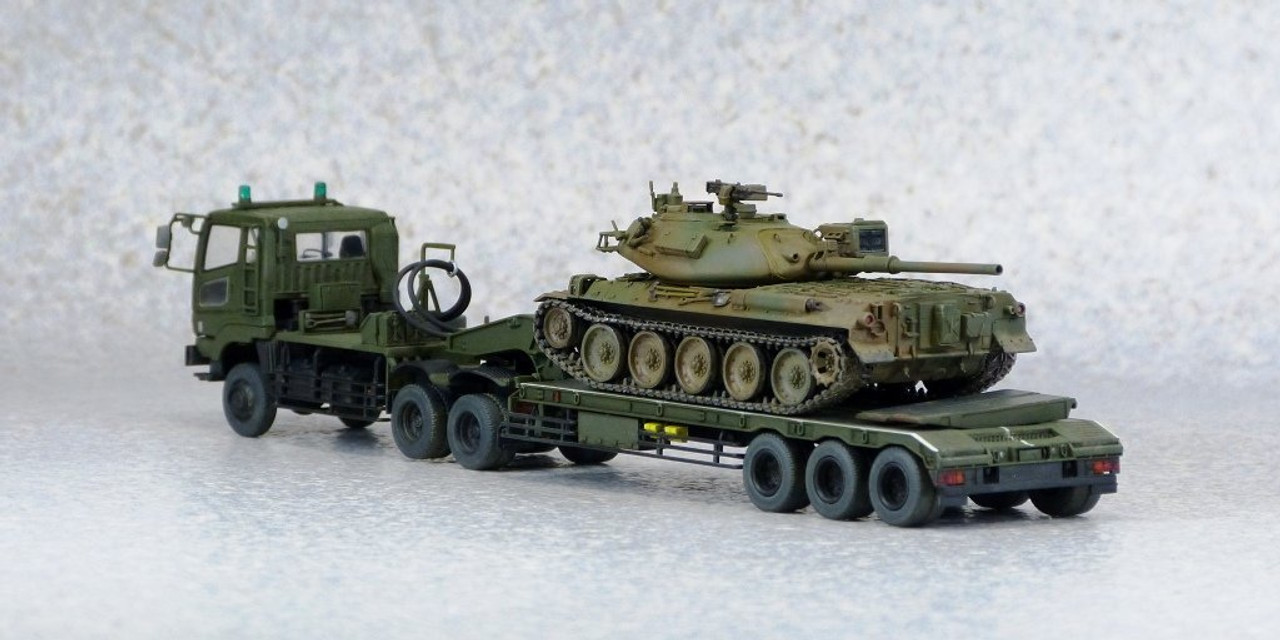 Aoshima 09963 JGSDF Type73 Heavy Tank Transporter & Type74
