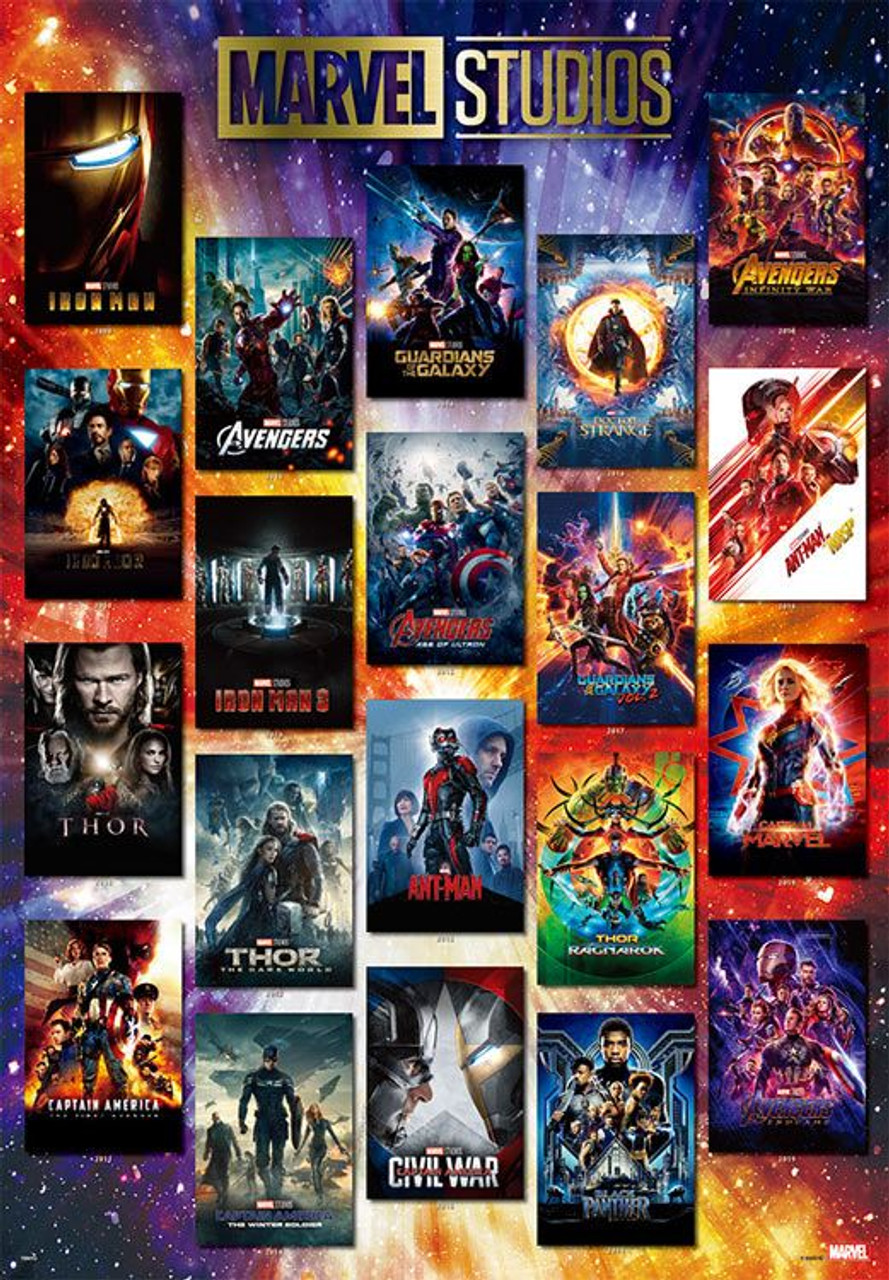 ジグソーパズルMoviePosterCollectionMARVELSTUDIO Jigsaw Puzzle MARVEL STUDIOS Movie Collection PlazaJapan