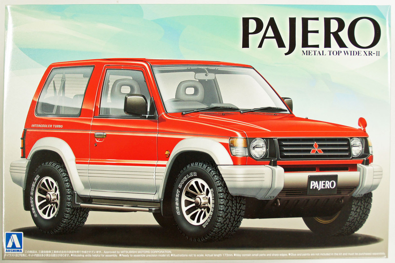 Aoshima 14141 Mitsubishi Pajero Metal Top Wide XR-II 1/24 Scale