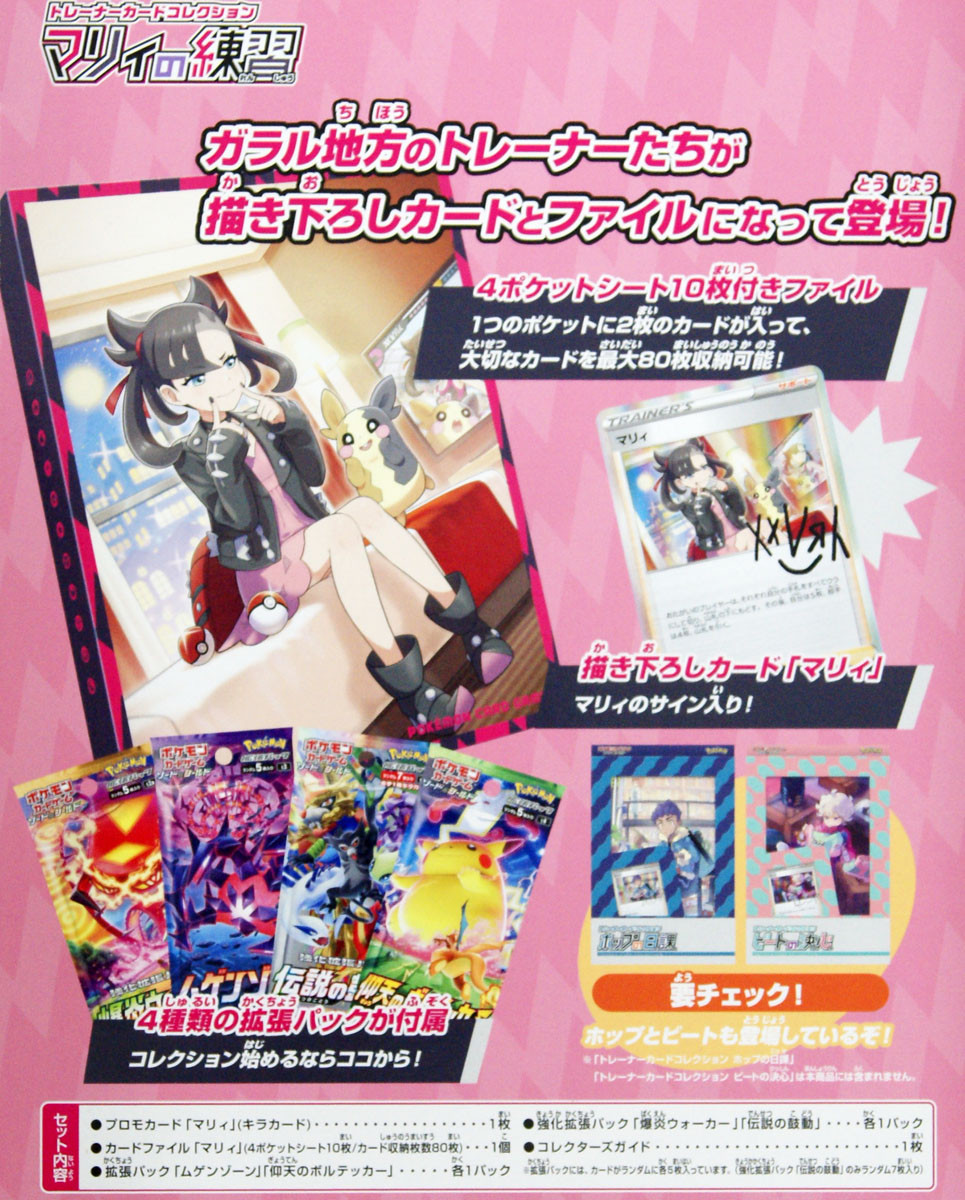 Pokemon TCG Sword & Shield Trainer Card Collection Marnie's Practice Pokemon TCG Sword & Shield Trainer Card Collection Marnie's Practice