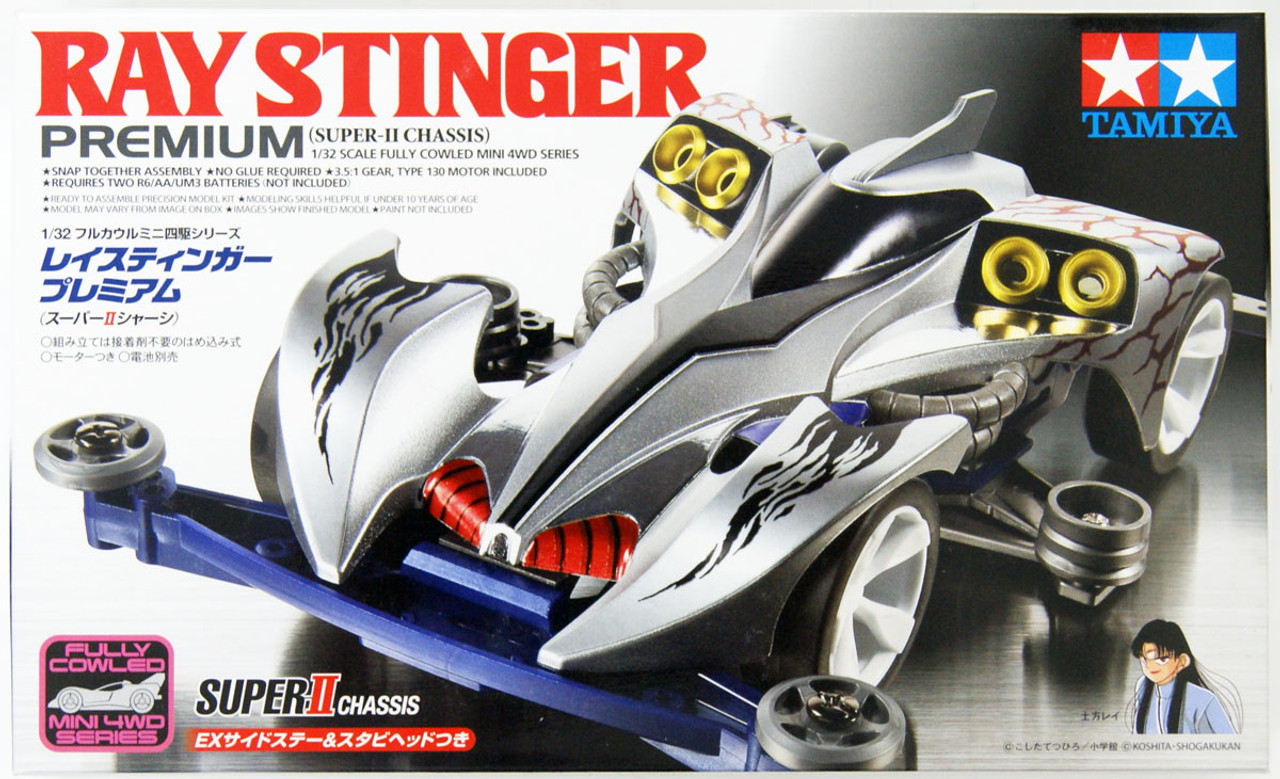 Tamiya 19438 Mini 4WD 1/32 Ray Stinger Premium Super-II Chassis