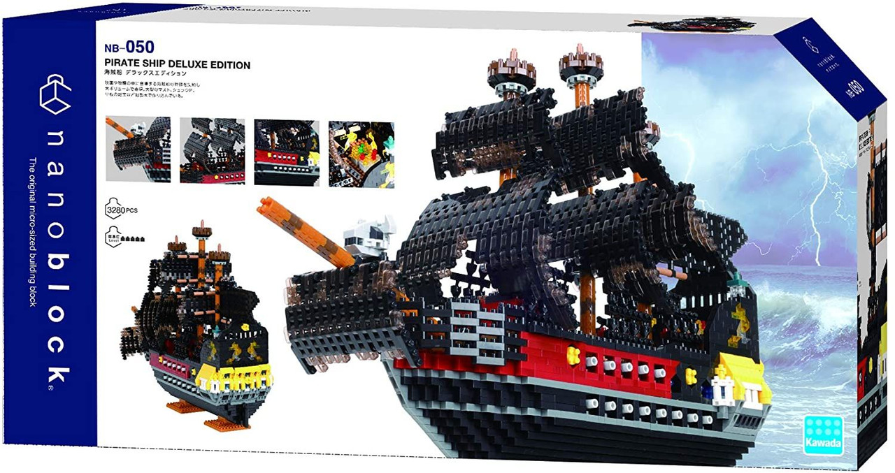 Kawada Nanoblock Pirate Ship Deluxe Edition