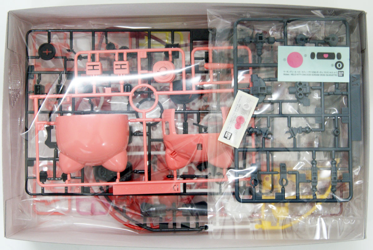 SD Gundam Cross Silhouette Hello Kitty/ Char's Zaku II Plastic Model