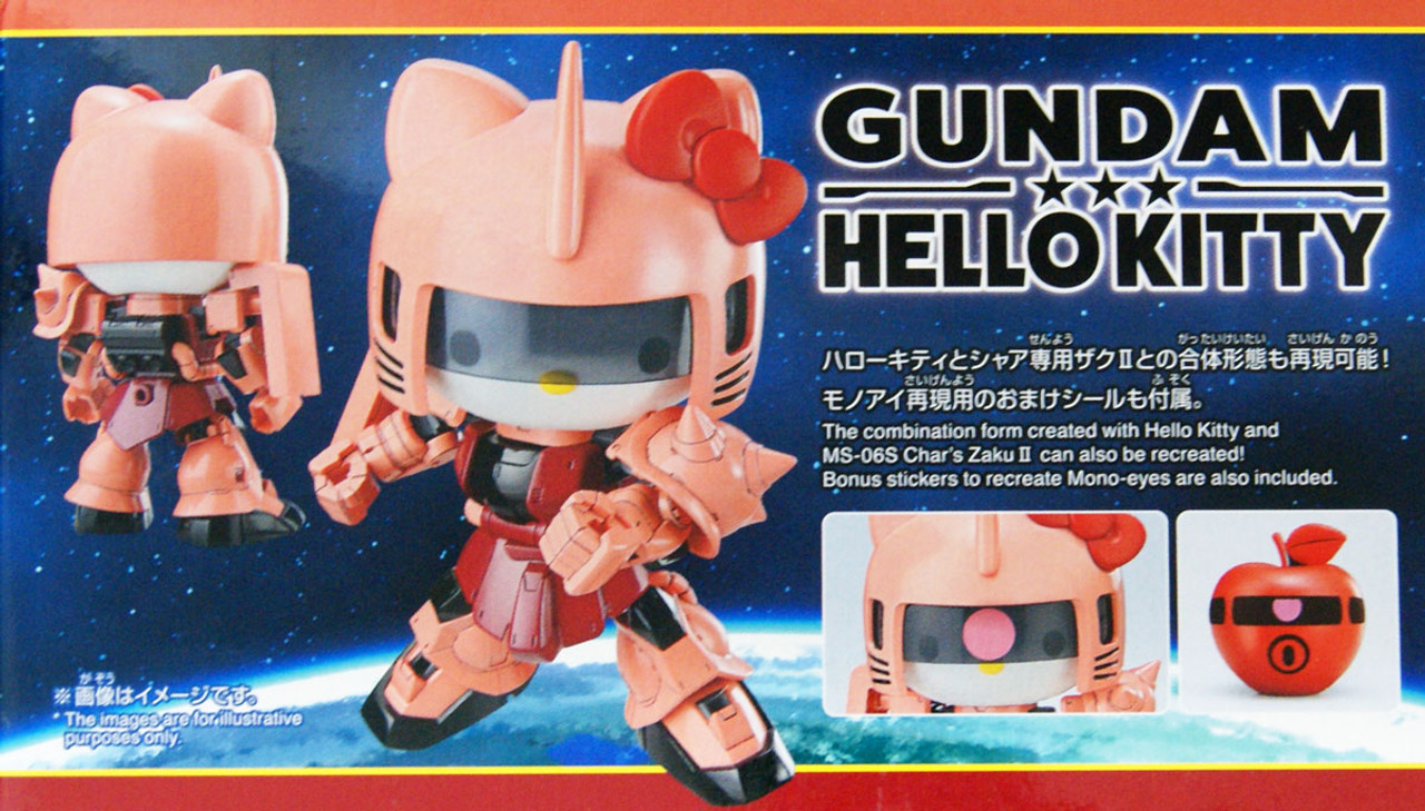 Bandai SD Gundam Cross Silhouette Hello Kitty/ Char's Zaku II Plastic Model