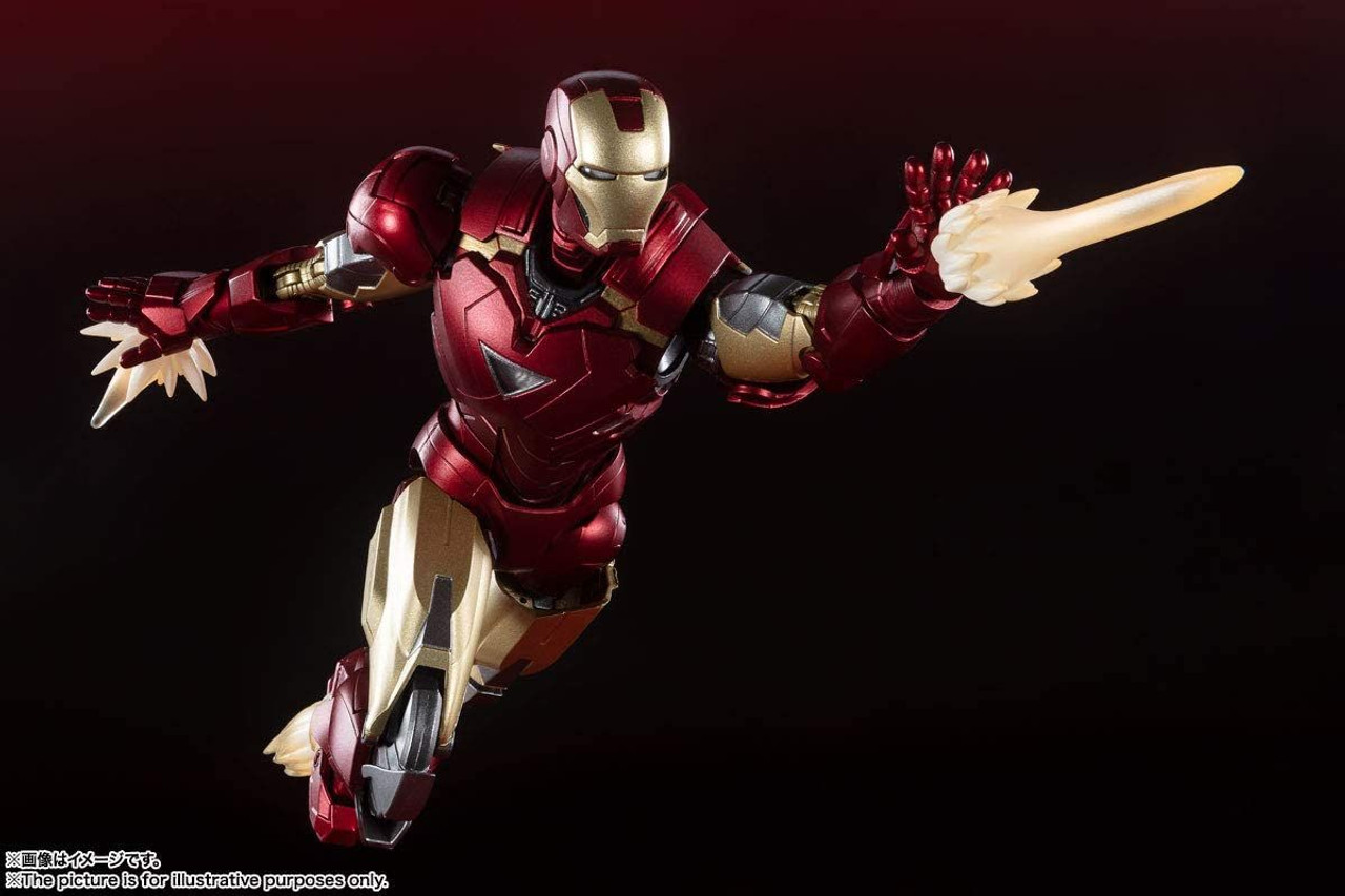 Bandai S.H. Figuarts Iron Man Mark VI Battle Damage Edition Figure  (Avengers)