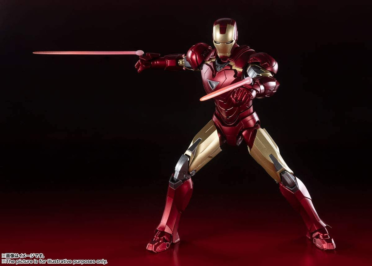 Bandai S.H. Figuarts Iron Man Mark VI Battle Damage Edition Figure  (Avengers)