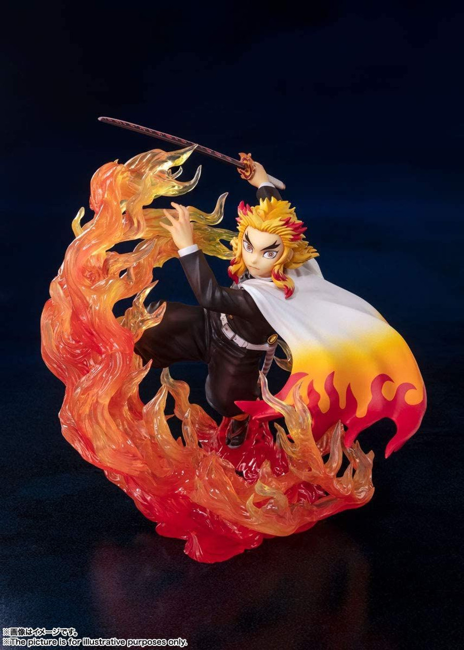 赤いフレームの人物画 FANGU Figuarts ZERO Kyojuro Rengoku -Flame Breathing- Figure