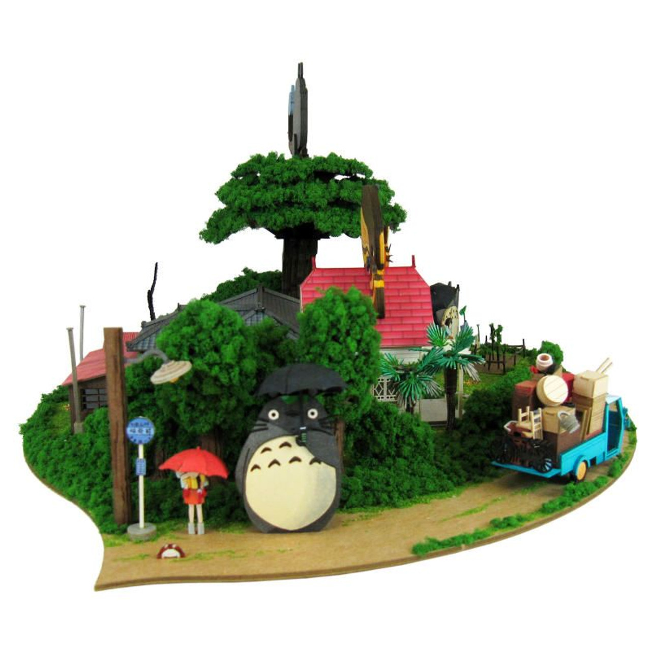 Studio Ghibli My Neighbor Totoro Diorama Box Auto Tricycle Figure JAPAN