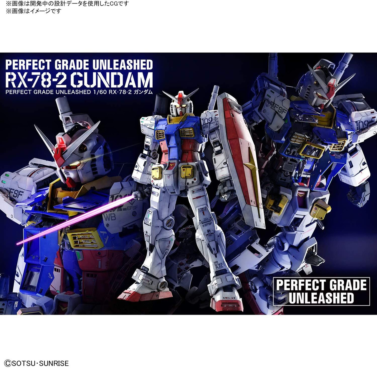 Perfect Grade 1/60 Unleashed RX-78-2 Gundam Plastic Model