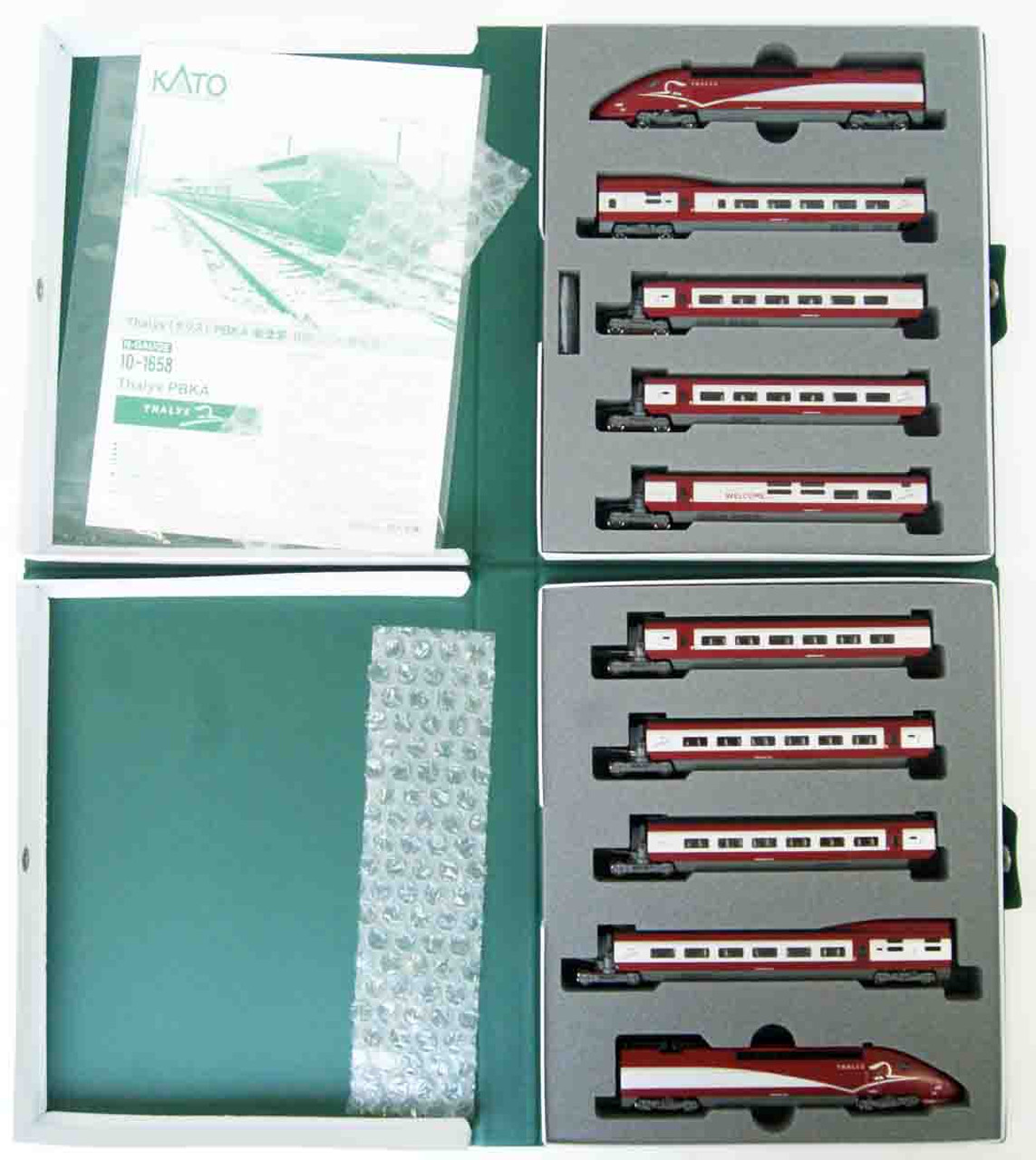 10-1658 Thalys PBKA New Painting 10 Cars Set (N scale)