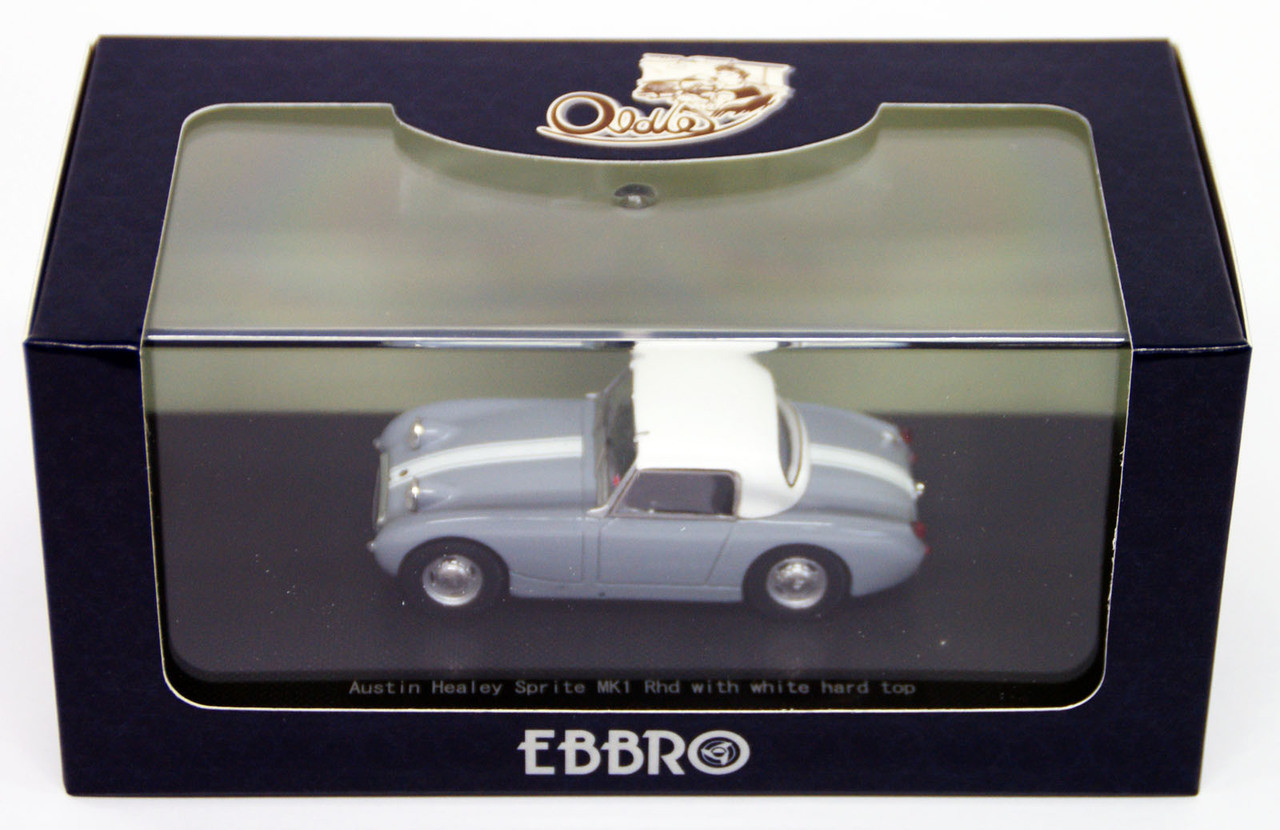 EBBRO 1/43 Austin Healey Sprite MK1Rhd with white hard top-