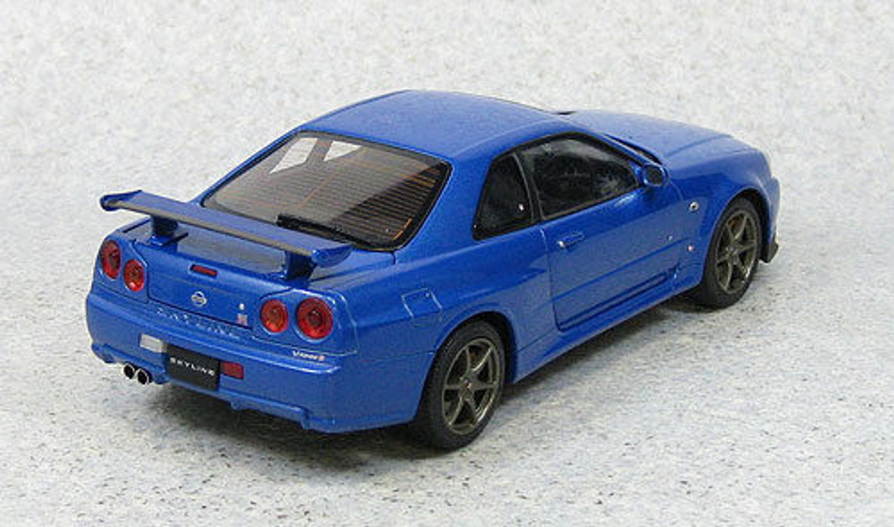 Ebbro 24016 Nissan Skyline GT-R R34 V SpecII (Blue) 1/24 Scale