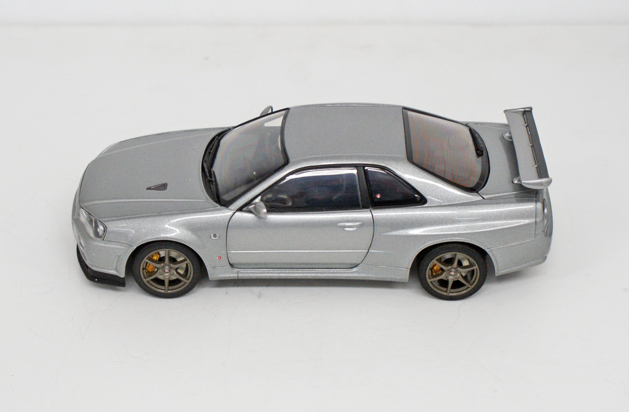 Ebbro 24017 Nissan Skyline GT-R R34 V SpecII (Silver) 1/24 Scale