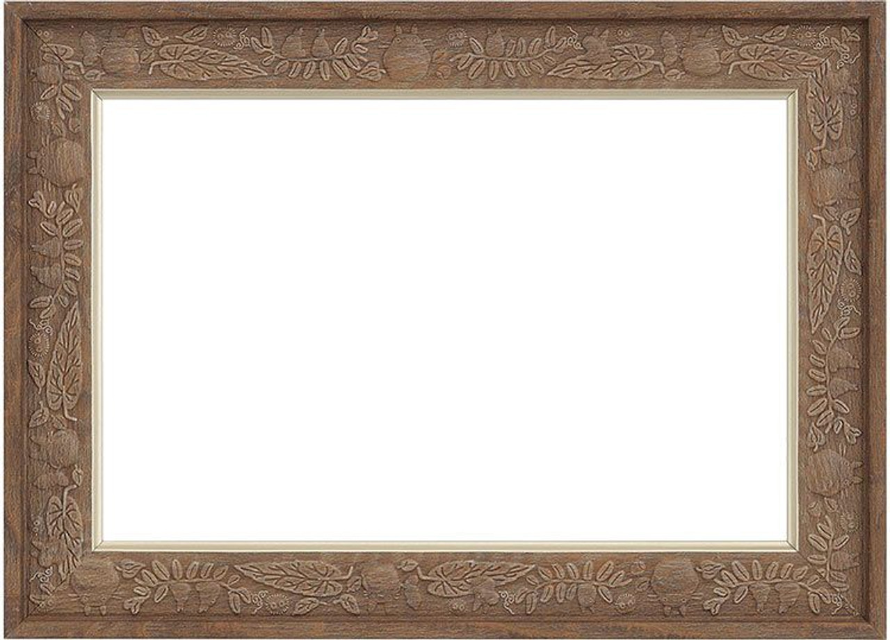 Studio Ghibli Dedicated 150 Piece Puzzle & Frame Totoro Pattern Frame Brown  D1