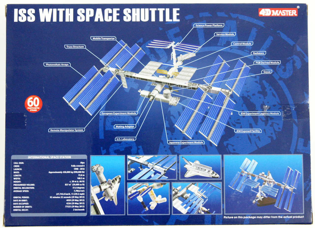 4D Puzzle 1/450 International Space Station and Space Shuttle