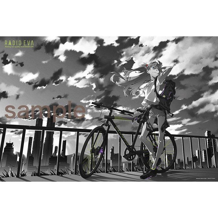 EVA Canvas Art アスカ(The bicycle） Pre-order EVA Canvas Art Large RADIO EVA STORE 1ST ANNIVERSARY