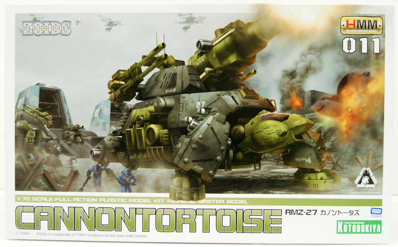 HMM ZOIDS 1/72 RMZ-27 Canon Tortoise Plastic Model