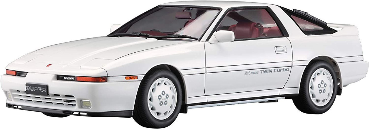 1/24 Toyota Supra A70 GT Twin turbo 1989 White Package Plastic Model